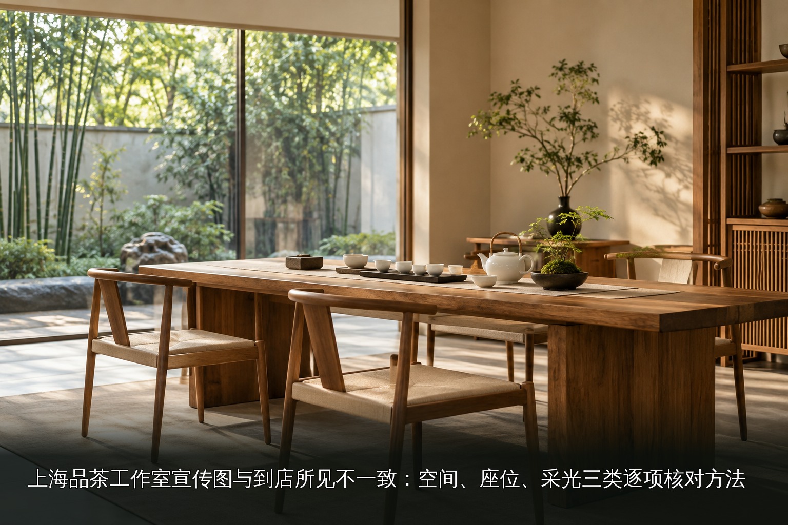 AI生成｜现代中式茶室